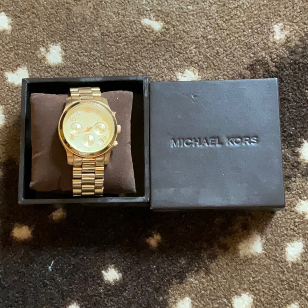 Michael Kors Gold Tone Women’s Chronograph Bracelet Watch